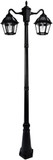 Gama Sonic 177B50002 Polaris Modern Black Solar Outdoor Lighting Post Light