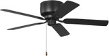 Generation Lighting 5LDH52MBK Linden Modern Midnight Black 52" Home Ceiling Fan