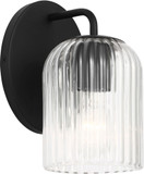 Generation Lighting GLV1131MBK Eisele Modern Midnight Black Wall Lighting Sconce