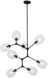 George Kovacs P1365-66A Nexpo Contemporary Coal Hanging Chandelier