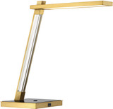 George Kovacs P1925-726-L Sauvity Modern Coal and Soft Brass LED Desktop Lamp