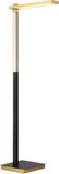 George Kovacs P1927-726-L Sauvity Contemporary Coal and Soft Brass LED Floor Lamp Lighting