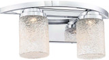 George Kovacs P5322-077-L Brilliant Contemporary Chrome LED 2-Light Vanity Lighting Fixture