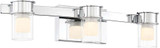 George Kovacs P5413-077-L Herald Square Chrome LED 3-Light Bath Lighting Sconce