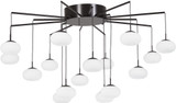 George Kovacs P8239-671-L George's Web Contemporary Bronze w/ Gold Dust LED Ceiling Chandelier