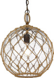 Golden Lighting 1092-M BC-SD Haddoc Burnished Chestnut Pendant Light Fixture
