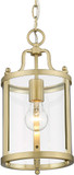 Golden Lighting 1157-M1L BCB-CLR Payton Brushed Champagne Bronze Mini Pendant Lamp