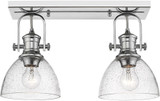 Golden Lighting 3118-2SF CH-SD Hines Chrome Flush Mount Lighting