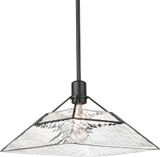 Golden Lighting 3308-M BLK-WTG Kepler Modern Matte Black Ceiling Light Pendant