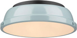 Golden Lighting 3602-14 BLK-SF Duncan Matte Black Overhead Lighting Fixture