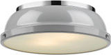 Golden Lighting 3602-14 CH-GY Duncan Chrome Ceiling Lighting Fixture