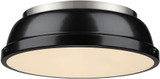 Golden Lighting 3602-14 PW-BK Duncan Pewter Overhead Lighting