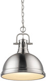 Golden Lighting 3602-L-PW-PW Duncan Modern Pewter Drop Lighting Fixture
