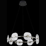 Golden Lighting 5028-8 CH Celestia Contemporary Chrome LED Chandelier Lamp