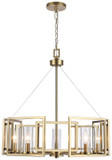 Golden Lighting 6068-5 BCB Marco Contemporary Brushed Champagne Bronze Chandelier Lighting