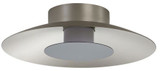 Golden Lighting 6400-FM12 SAN-GRA Luma Contemporary Sand Nickel LED Flush Lighting