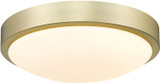 Golden Lighting 9128-FM10 BCB-OP Gabi Contemporary Brushed Champagne Bronze LED 10" Ceiling Light