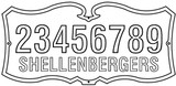 Hanover Lantern 226 Cast Sign Outdoor Vinyl Address Number Sign