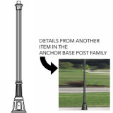 Hanover Lantern 729-8 Wynstone 8 Foot Anchor Base Post Exterior Post