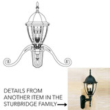 Hanover Lantern B12450 Sturbridge Medium Exterior Light Sconce