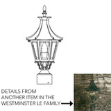 Hanover Lantern B19230 Westminster LE Small Traditional Outdoor Post Lamp