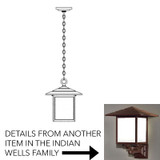 Hanover Lantern B28520 Indian Wells Large Mission Outdoor Pendant Lamp