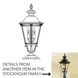 Hanover Lantern B53260 Stockholm Small Traditional Outdoor Pier Mount