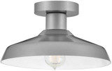 Hinkley 12072AL Forge Antique Brushed Aluminum Outdoor Ceiling Light Fixture