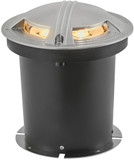 Hinkley 15742SS Flare Uni-Directional Contemporary Stainless Steel LED Line Voltage Exterior Quad-Directional Well Light