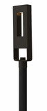 Hinkley 1641SK-LED Atlantis Contemporary Satin Black LED Exterior Post Lamp