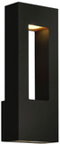 Hinkley 1648SK-LED Atlantis Contemporary Satin Black LED Exterior 16" Wall Lighting Fixture