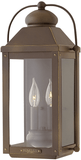 Hinkley 1854LZ-LL Anchorage Contemporary Light Oiled Bronze LED 9" Outdoor Light Sconce