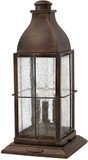 Hinkley 2047SN-LV Bingham Traditional Dark Brass LED Exterior Pier Mount