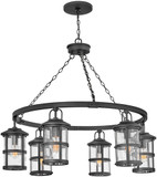 Hinkley 2689BK-LV Lakehouse Modern Black LED Exterior Chandelier Light