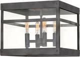 Hinkley 2803DZ Porter Modern Aged Zinc Outdoor Ceiling Light Fixture