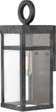 Hinkley 2806DZ-LL Porter Contemporary Aged Zinc LED Outdoor Lamp Sconce