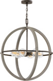 Hinkley 3426DC Bodie Contemporary Dark Cement / Bronze 25" Hanging Light Fixture