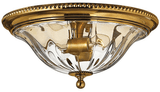 Hinkley 3616BB Cambridge Traditional Burnished Brass LED Flush Mount Lighting Fixture