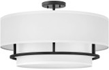 Hinkley 38894BK Graham Contemporary Black LED 23" Flush Lighting