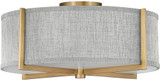 Hinkley 41707HB Axis Modern Heritage Brass LED Flush Ceiling Light Fixture
