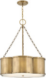 Hinkley 4446HB Chance Contemporary Heritage Brass LED Drop Lighting