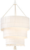 Hinkley 47426TXP Baya Contemporary Textured Plaster LED Hanging Light Fixture