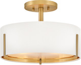 Hinkley 47571LCB Halle Modern Lacquered Brass Flush Mount Lighting