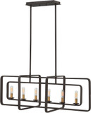 Hinkley 4815KZ Quentin Contemporary Buckeye Bronze Island Light Fixture