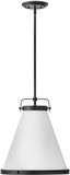 Hinkley 4993BK Lexi Modern Black 16" Pendant Hanging Light