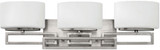 Hinkley 5103AN Lanza Modern Antique Nickel 3-Light Bathroom Light Fixture