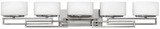 Hinkley 5105AN Lanza Modern Antique Nickel 5-Light Vanity Light Fixture