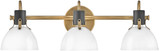 Hinkley 51113HB Argo Heritage Brass 3-Light Vanity Light