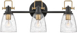 Hinkley 51273BK Easton Modern Black 3-Light Bath Lighting