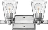Hinkley 5552CM-CL Avon Contemporary Chrome 2-Light Bathroom Lighting Fixture